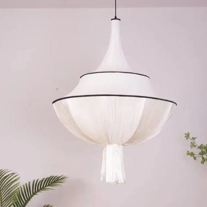 Japanese Cloth Drop Statement Chandelier