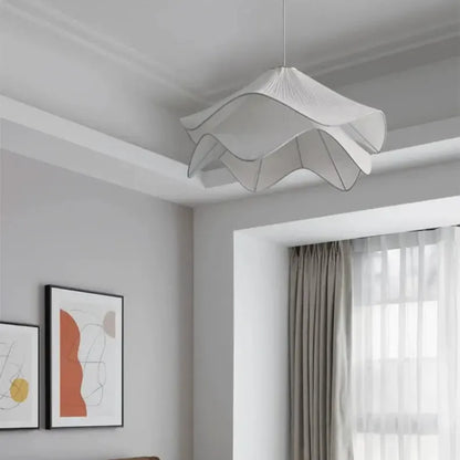 Japanese Cream Fabric Pendant Light