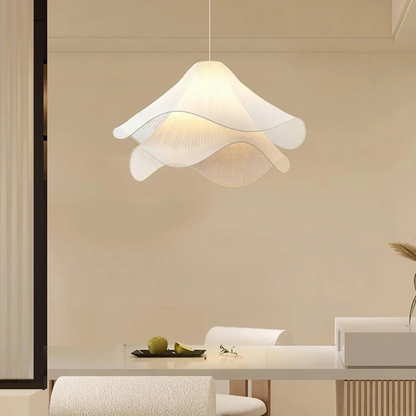 Japanese Cream Fabric Pendant Light