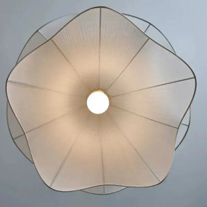 Japanese Cream Fabric Pendant Light