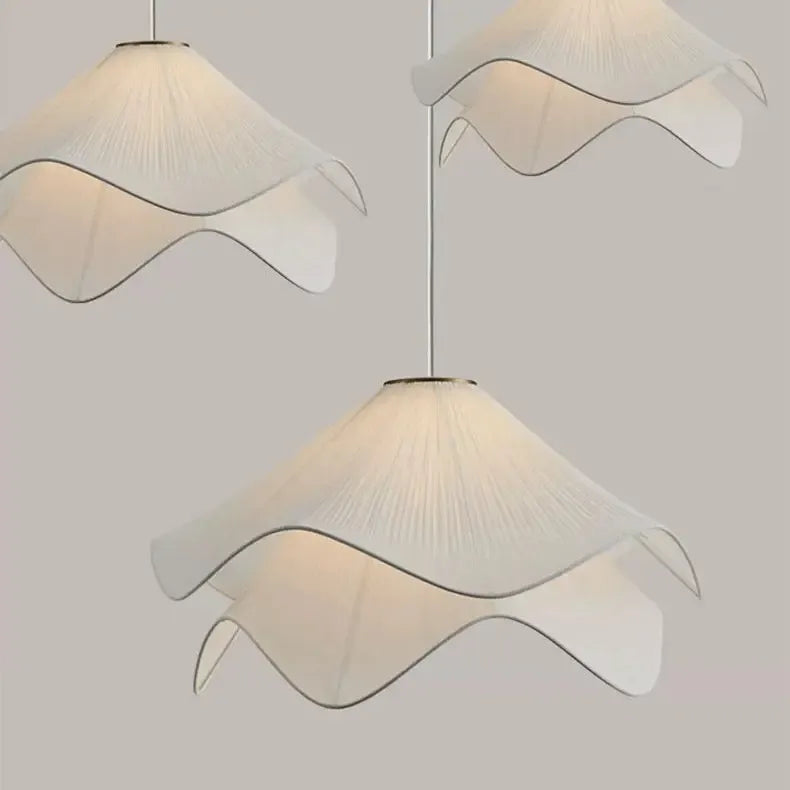 Japanese Cream Fabric Pendant Light