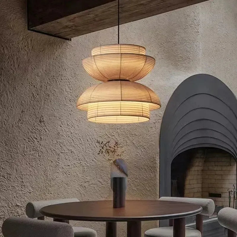 Japanese Traditional Fabric Lantern Restaurant Light