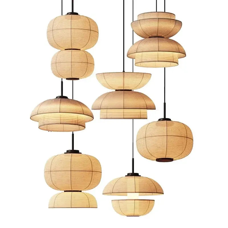 Japanese Traditional Fabric Lantern Restaurant Light
