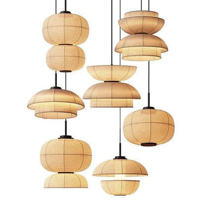 Japanese Traditional Fabric Lantern Restaurant Light
