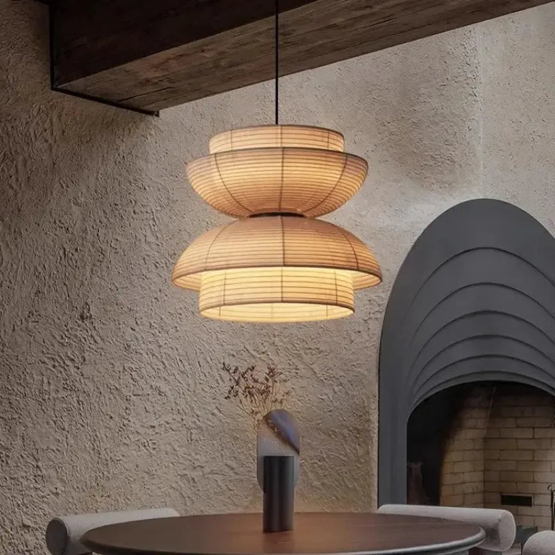 Japanese Traditional Fabric Lantern Restaurant Light