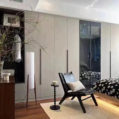 Japanese Wabi Sabi Solid Wood Floor Lamp