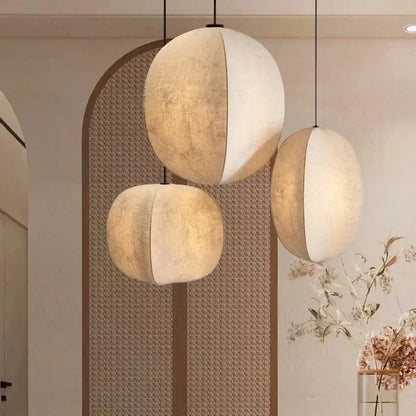 Japanese Wabi Sabi Spherical Chandelier