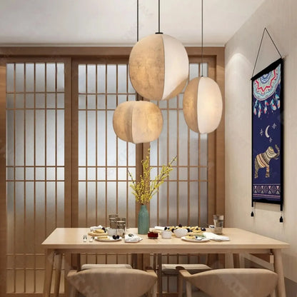 Japanese Wabi Sabi Spherical Chandelier