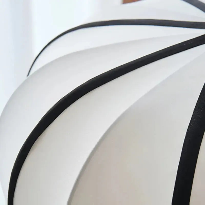 Japanese Wabi Sabi White Fabric Pendant Light