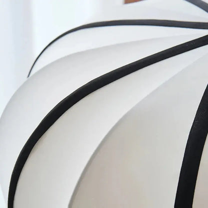 Japanese Wabi Sabi White Fabric Pendant Light