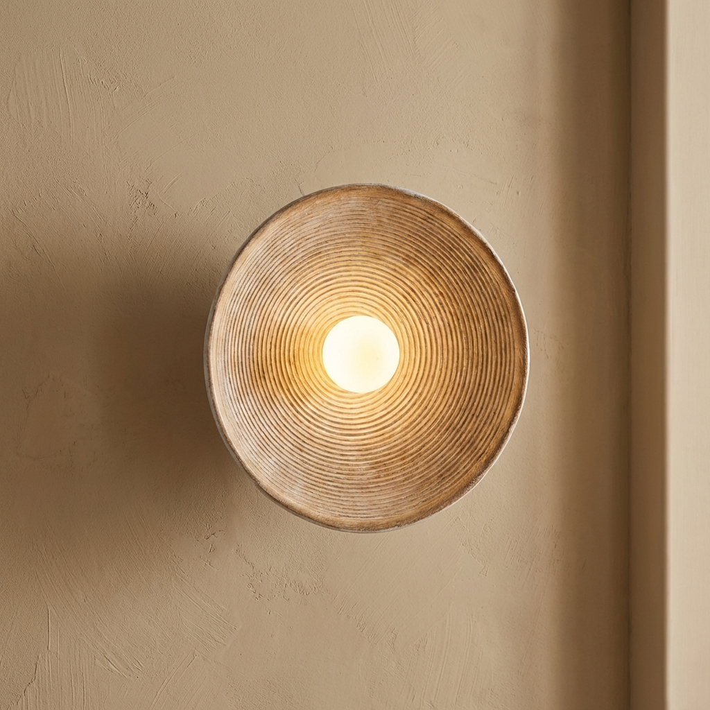 Japanese Bowl Wall Light