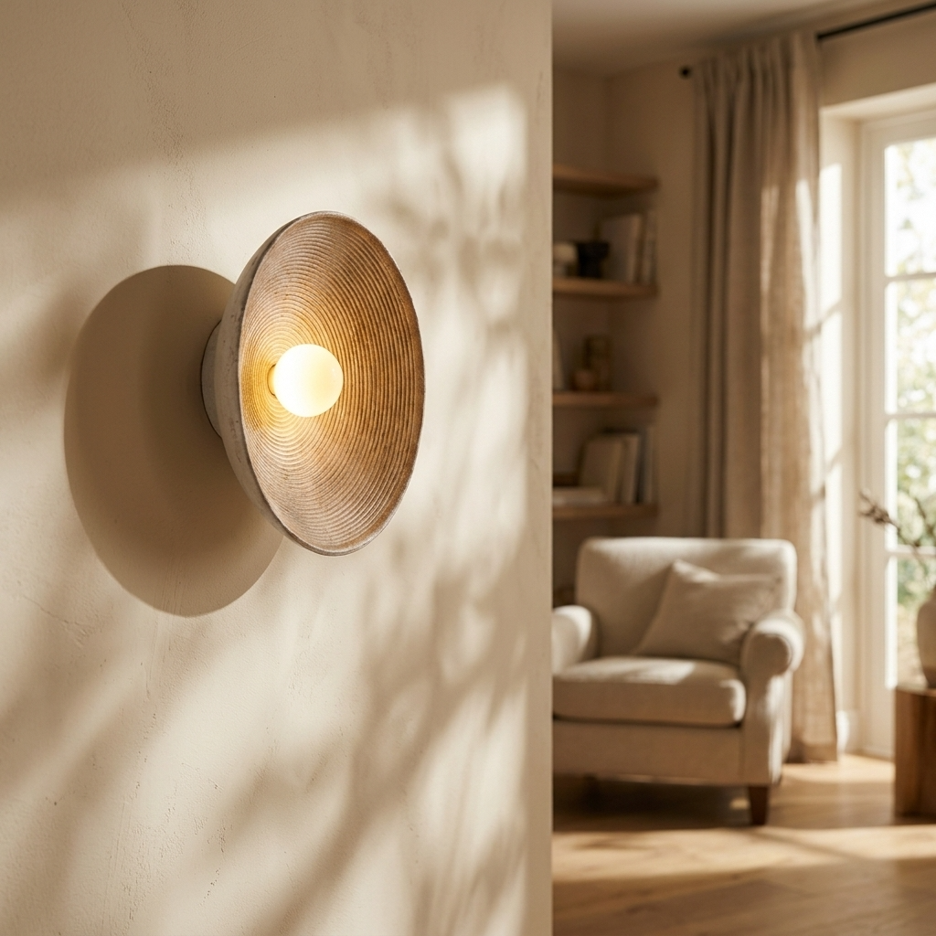Japanese Bowl Wall Light