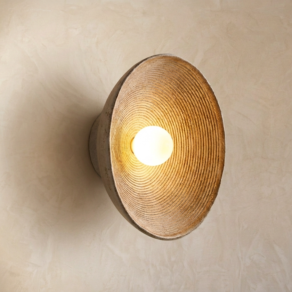 Japanese Bowl Wall Light