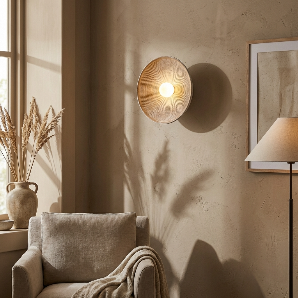 Japanese Bowl Wall Light