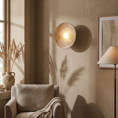Japanese Bowl Wall Light