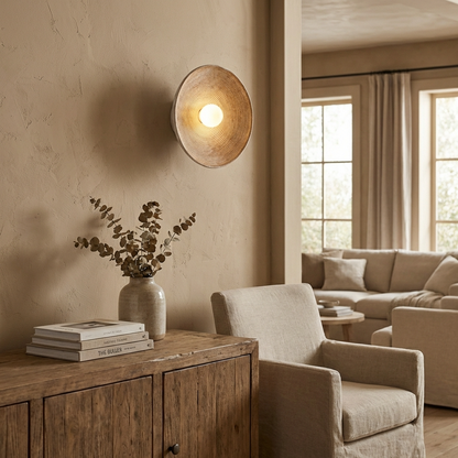 Japanese Bowl Wall Light