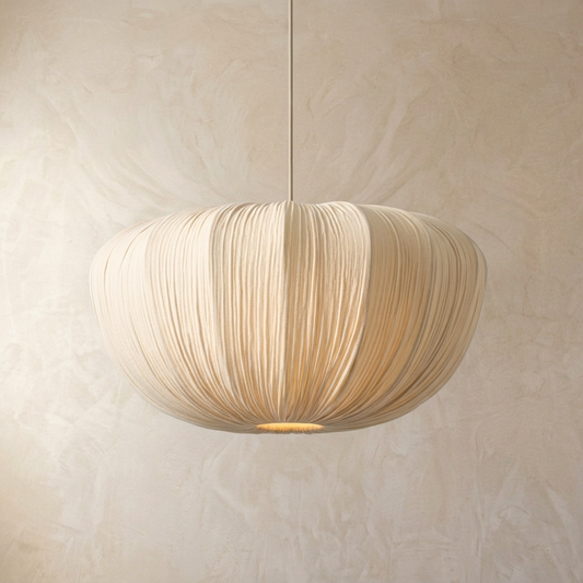 Japanese Fabric Cloud Pendant Light