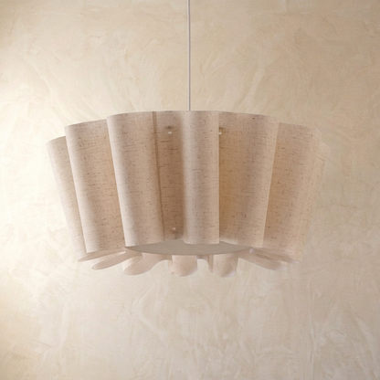 Japanese Pleated Linen Pendant Light