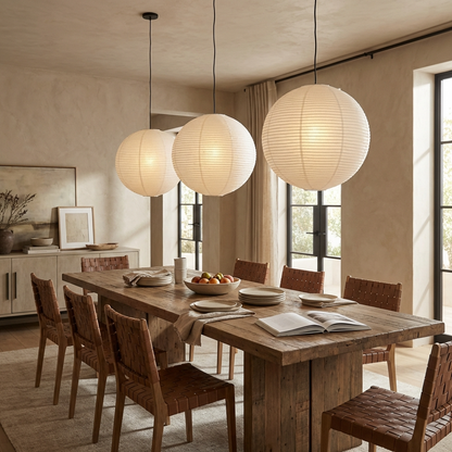 Japanese Rice Paper Pendant Light