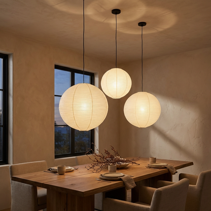 Japanese Rice Paper Pendant Light