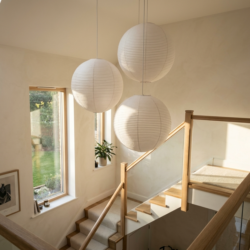 Japanese Rice Paper Pendant Light