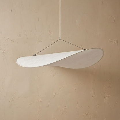Japanese Silk Chip Pendant Light