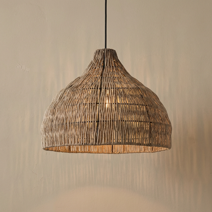 Japanese Style Wooden Woven Handmade Pendant Light