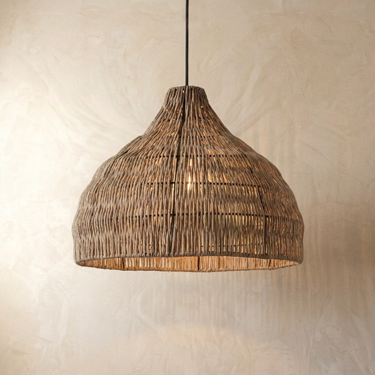 Japanese Style Wooden Woven Handmade Pendant Light