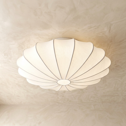 Japanese Silk Wabi Sabi Ceiling Light