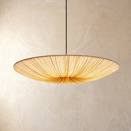 Japanese Wabi Sabi Disc Pendant Light
