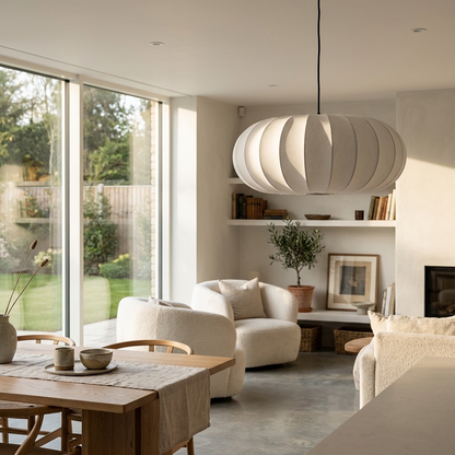Japanese Wabi Sabi Oval Pendant Light