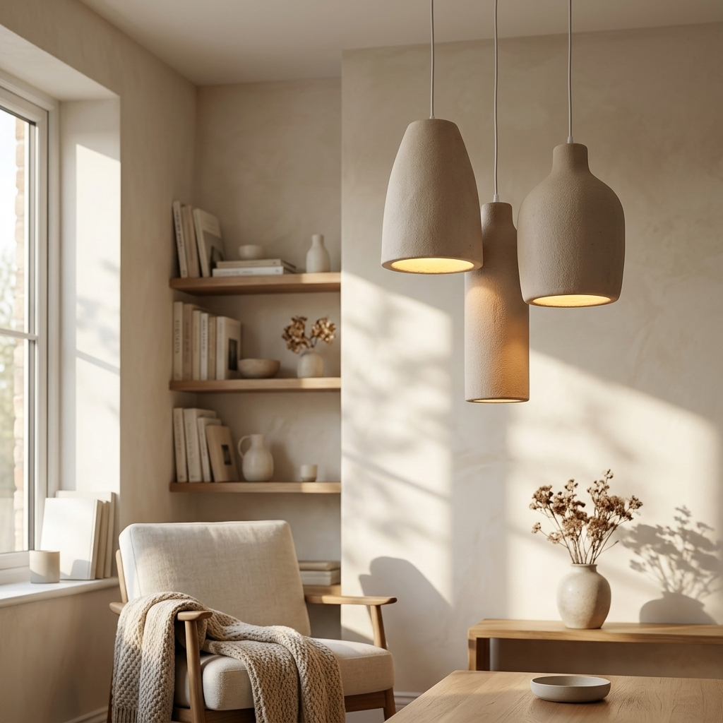 Japanese Wabi Sabi Resin Pendant Lights