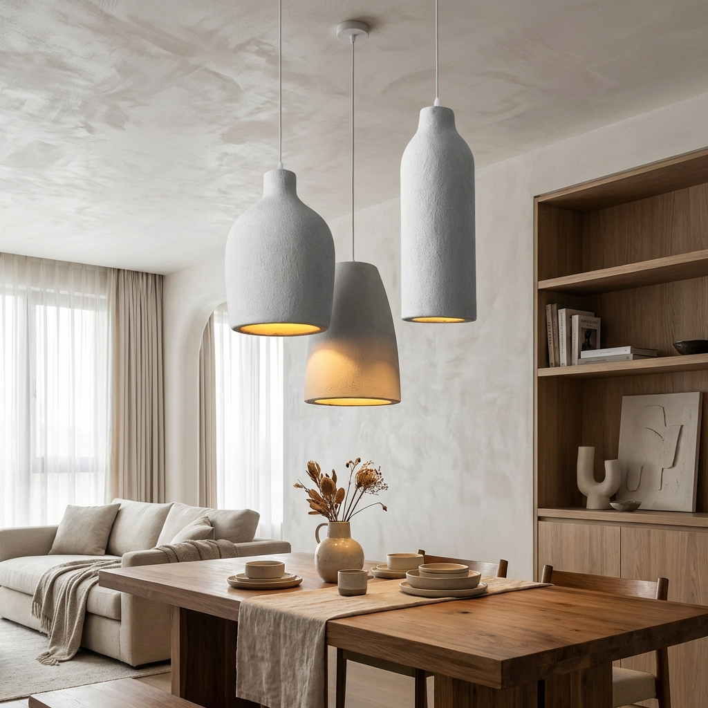 Japanese Wabi Sabi Resin Pendant Lights