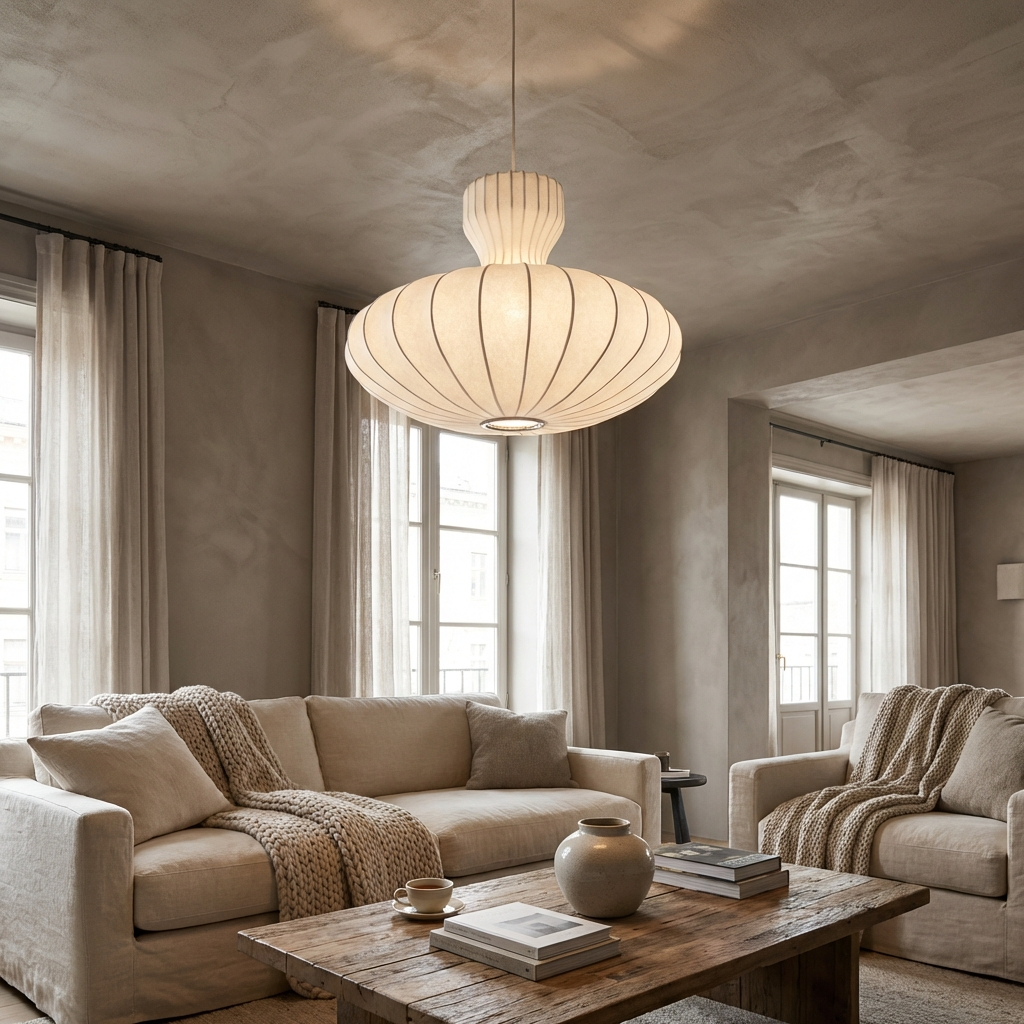 Japanese Wabi Sabi Silk Bloom Chandelier
