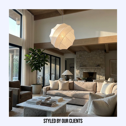 Japanese Wabi Sabi Silk Pendant Light