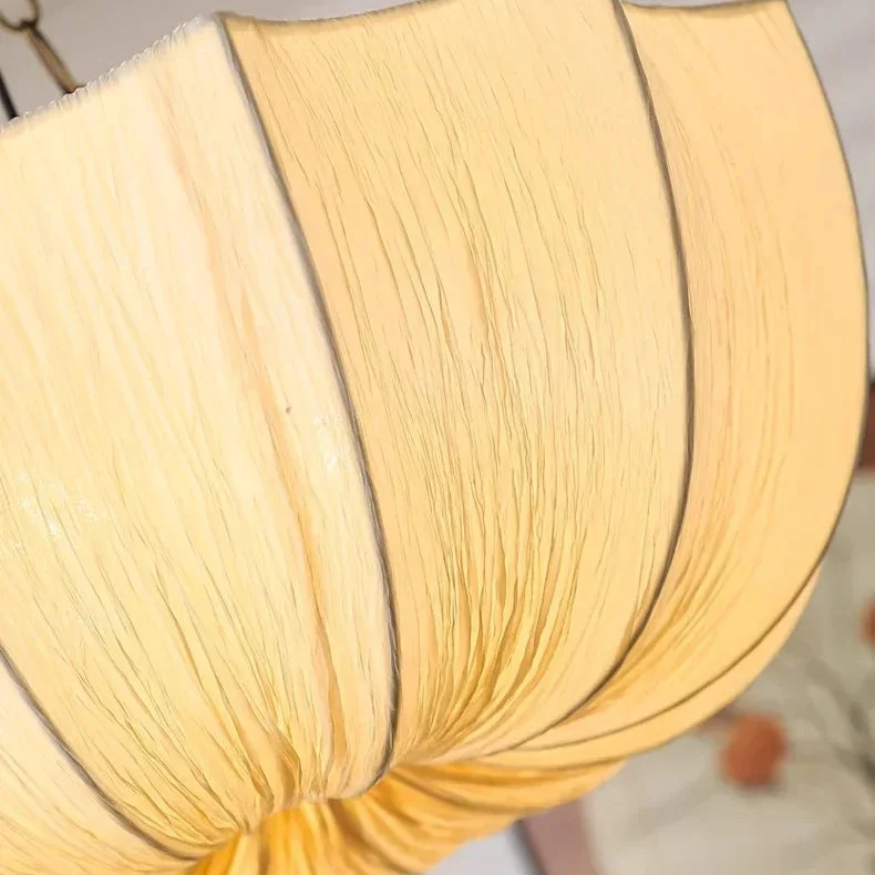 Japanese Wabi Sabi U Shape Fabric Pendant Light