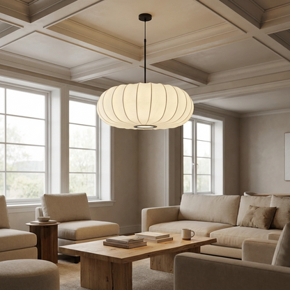 Japanese Wabi Sabi Oval Chandelier