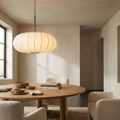 Japanese Wabi Sabi Oval Chandelier