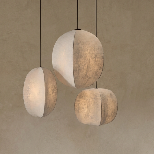 Japanese Wabi Sabi Spherical Pendant Light