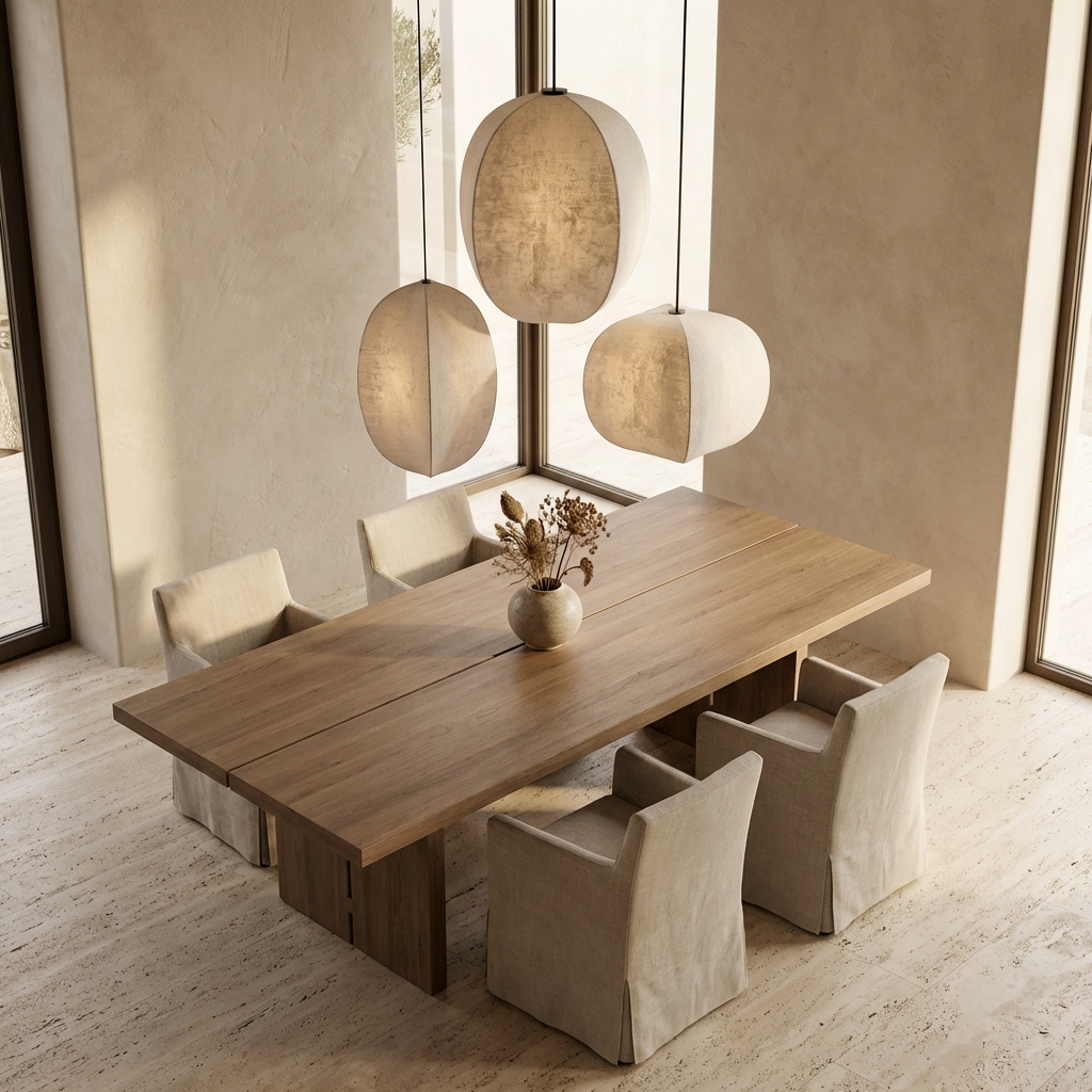 Japanese Wabi Sabi Spherical Pendant Light