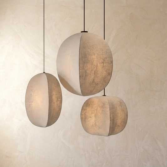 Japanese Wabi Sabi Spherical Pendant Light