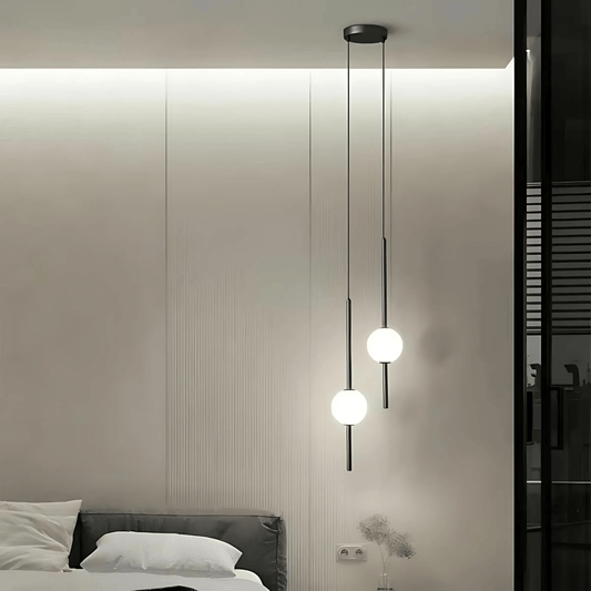 Linear Rod Globe Pendant Light