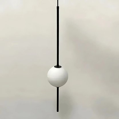 Linear Rod Globe Pendant Light
