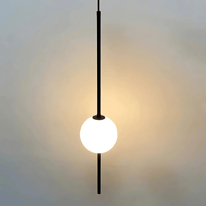Linear Rod Globe Pendant Light
