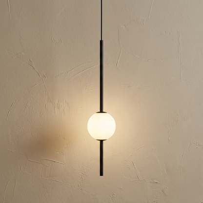 Linear Rod Globe Pendant Light