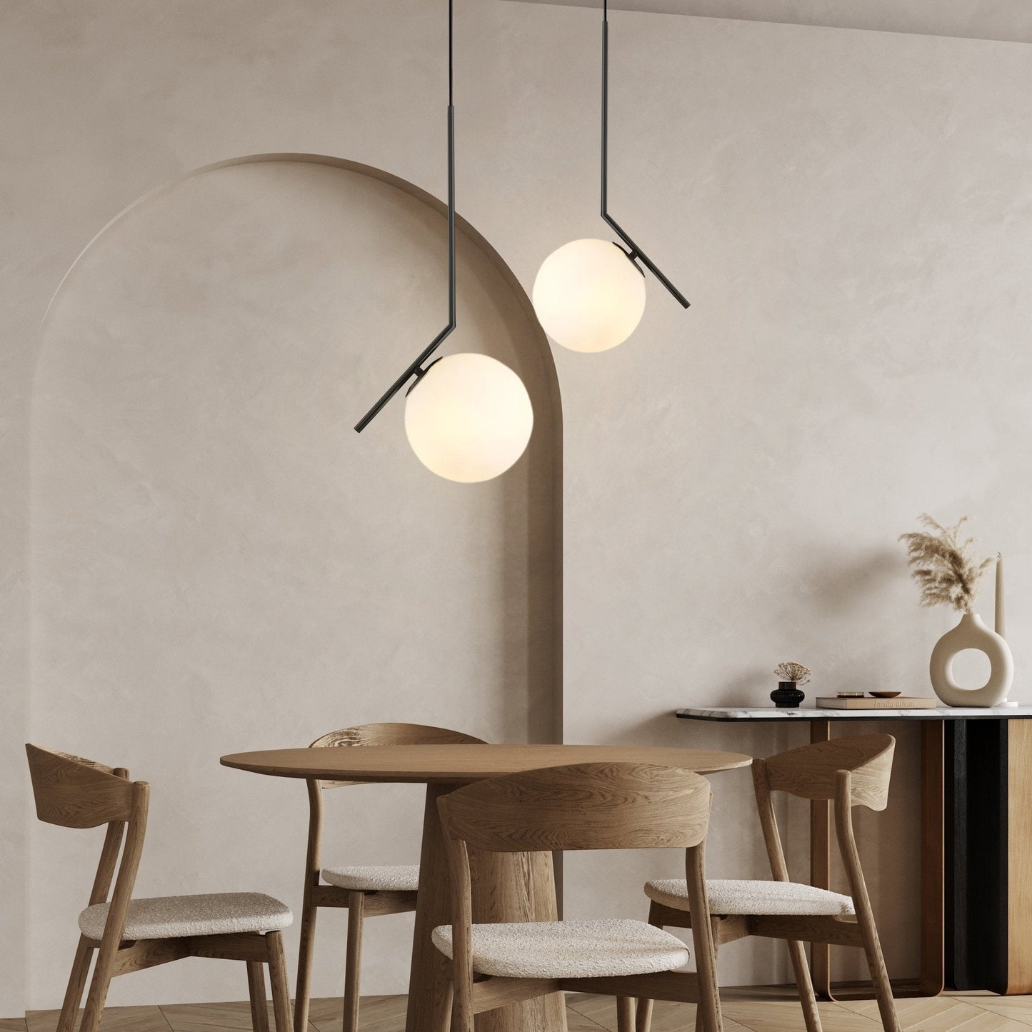 Artistic Glass Pendant Light