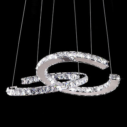 Luxury Crystal Double C Chandelier