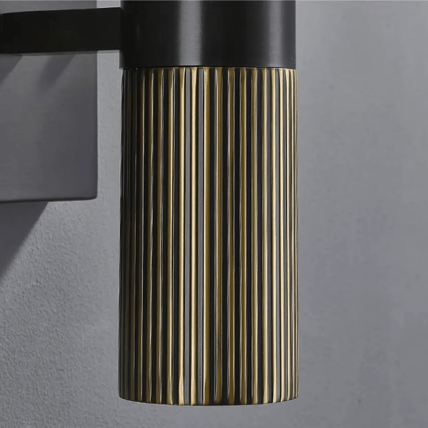 Marble And Brass Wall Light