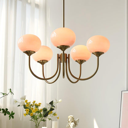 Marshmallow Glass Chandelier