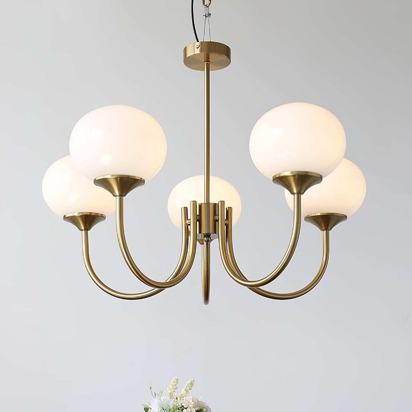 Marshmallow Glass Chandelier